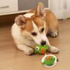 Squeaky Dog Chew Toy Latex Cute Devil Dog Teeth Cleaning Toy Safe Puppy Teething Toy for Biting Catching Intercative Fetch Game
