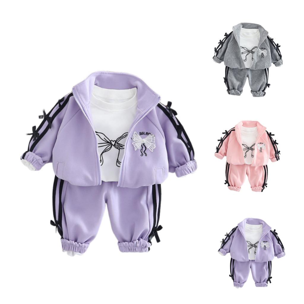 Kids Casual Long-Sleeve Set, Comfortable Daily Wear Outfits