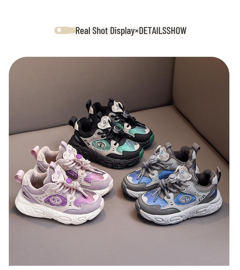 2025 Jungen- und Mädchen-Fleece-gefütterte Sneakers - Herbst-/Winterschuhe für mittlere und große Kinder