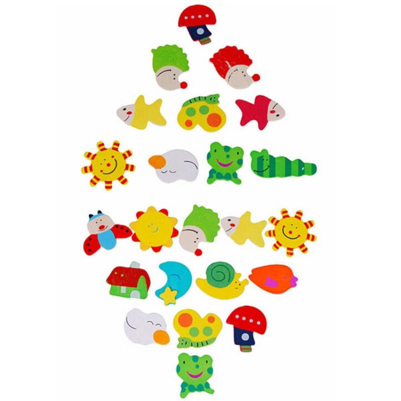 12x New Fridge Wooden Cartoon Cute Animal Refrigerator Magnets for Kids Children 12x New Fridge Wooden Cartoon Cute Animal Refrigerator Magnets for Kids Children