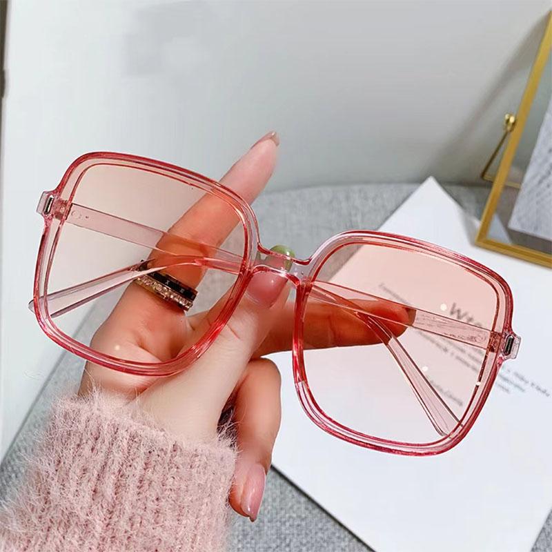 New Oversized Rectangle Sunglasses Women Men Vintage Square Sun Glasses UV400 Protection Fashion Eyewear
