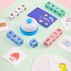 New Spelling Games Wooden Blocks Puzzles Literacy Games with Flash Cards for Kids Ages 3 Plus Home Classroom Preschool Party