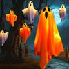 Halloween LED Ghost Lights DIY Hanging Decor Spooky Indoor Party Atmosphere Lighting For Home Scary Decorations Party Supplies