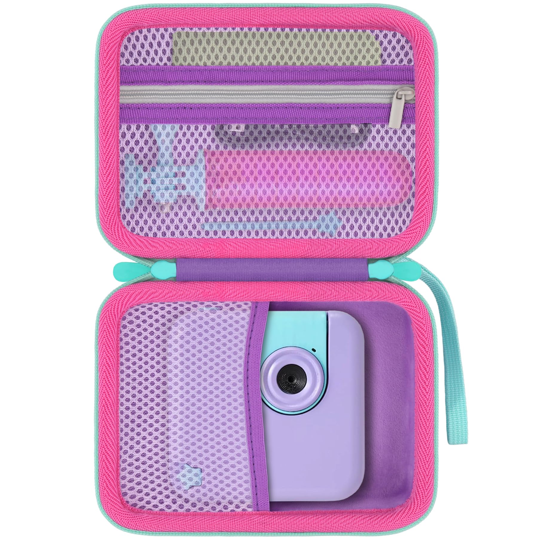 

(Case only) SEGA FAVE #BuzzCam Tokimeki Children s Digital Camera Storage Case, Purple - Aenllosi