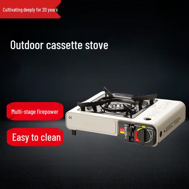 Portable Cassette Gas Stove with Double Safety