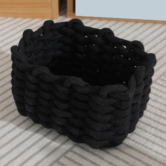 Makeup Beauty Tools Storage Basket Multifunctional Dresser Storage Basket Compact Size Cotton Rope Small Woven Organizer
