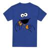 Sesame Street Unisex Voksen Om Nom Cookie Monster Ansikts T-skjorte
