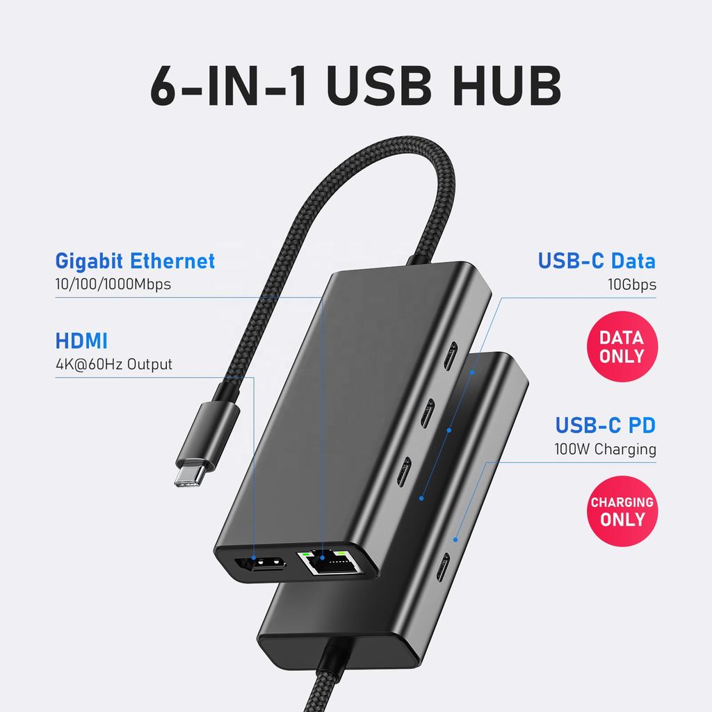 PULWTOP 4k Hd.mi VGA Pd100w Usb c Docking Station Dual Monitor RJ45 Usbc Hubs Phone Docking Ethernet c 11/12 in 1 Usb Type c Hub