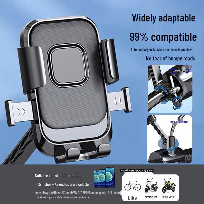 Universal Anti-Shake Navigation Holder for Bikes and Motorcycles