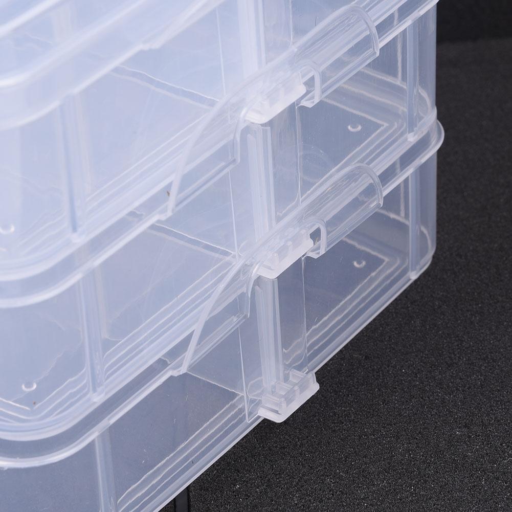 Scatola Contenitore Trasparente in Plastica per Perline da Gioielleria per Artigiani e Organizzatori