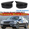 For US Honda Accord 2008 2009 2010 2011 2012 2013 Car Sticker Rearview Side Mirror Cover Wing Cap Exterior Door Case Trim Black