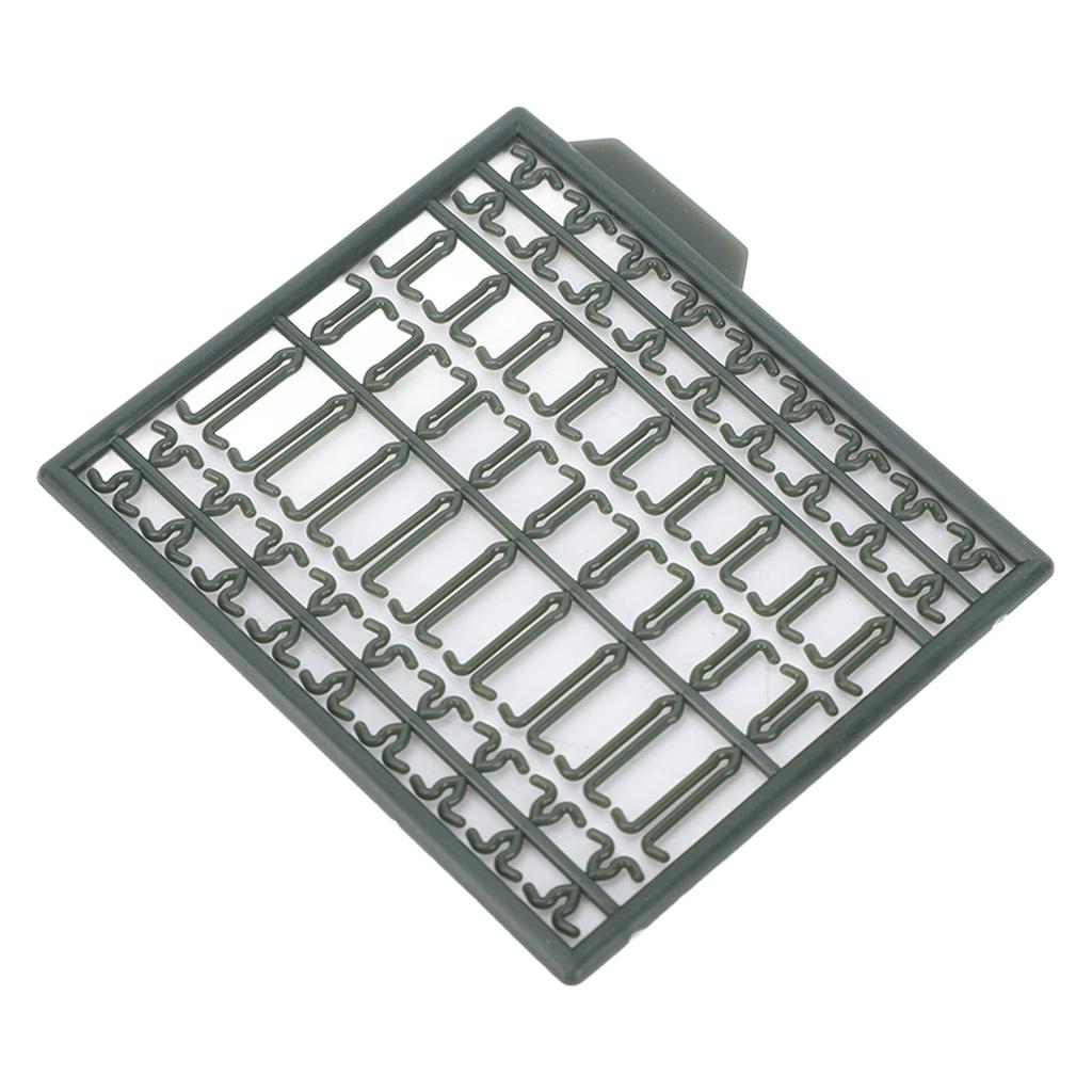 30Pcs Bait Stoppers Plastic Grid Type Strong Fish Hair Stopper for Carp Boat Lake River
