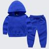 Baumwoll-Kapuzensweatshirt-Zweiteiler für Kinder, Jungen und Mädchen - Sportbekleidung für Frühling/Herbst