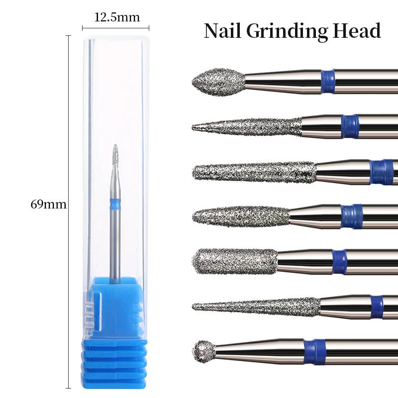 1Pcs Nail Drill Bits Milling Cutters for Gel Nail Polish Manicure Rotary Grinding Head Bits Cuticle Nail Files Tool