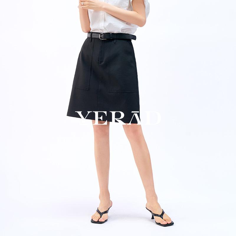Yalida Commuting Smart Linen Half Length Skirt
