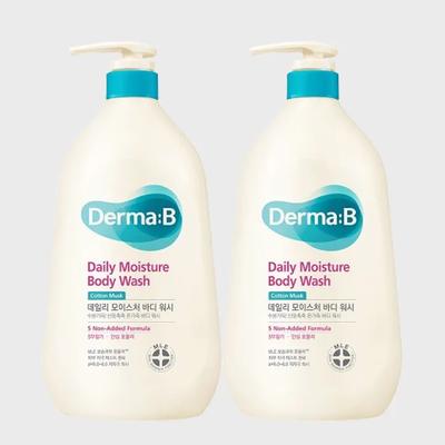 Dermabee Daily Moisture (Large Capacity) Body Wash (Cotton Musk) 880ml 1+1