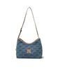 Mlb Classic Monogram Denim Embossed Bucket Bag Ny (L.Blue)
