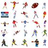 50 Pieces Of Rugby Player Sports Trunk Stickers, Graffiti Stickers, Refrigerator Decoration Stickers