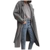 Fashion Women Solid Trench Coat Windbreaker Jacket Coat Double Breasted Overcoat