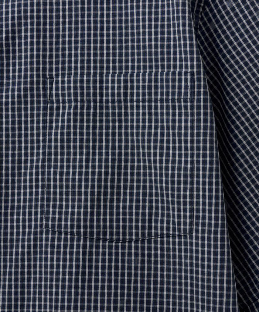 ASP Small Check Short Sleeve Shirt - Navy