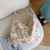1 Fresh Flower Bag Spring and Summer Thin Cotton Shoulder Bag Crossbody Bag Large Capacity Women's Bag