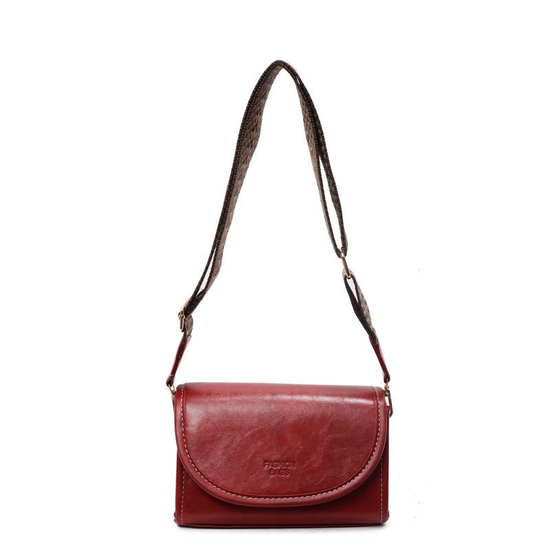 Die diesjährige beliebte kleine Tasche Damen Retro Herbst und Winter 2025 Neu Breitband Schulter Umhängetasche Vielseitig Damen Kleine Quadratische Tasche