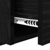 Wall Mounted Nightstand 2 Pcs Black Oak Effect