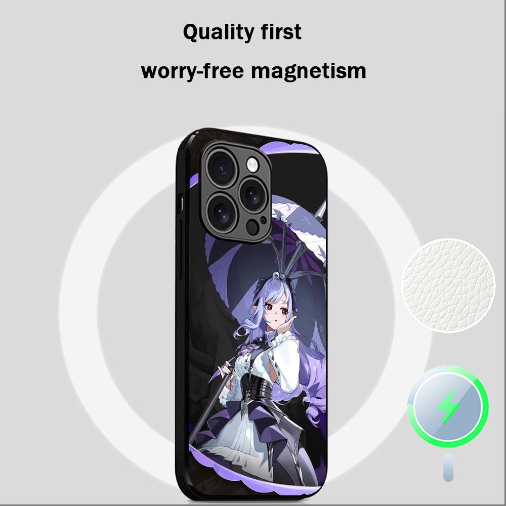 Vivian cooles Spielmädchen Muster Handyhülle Für iPhone 16 15 14 13 12 11 Plus Pro Max High-End Luxus Magsafe Schafsleder