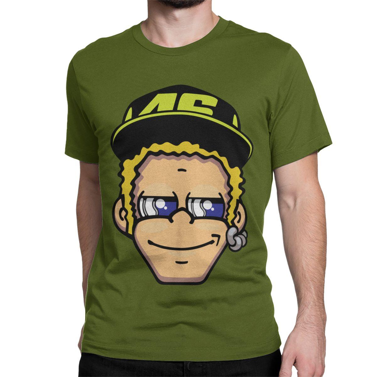 

Футболка Moto-Gp Rossi-Cartoon для женщин-унисекс, гоночная скорость, винтажные футболки из 100% хлопка, футболка с круглым вырезом и короткими рукавами, подарочная одежда унисекс 4XL
