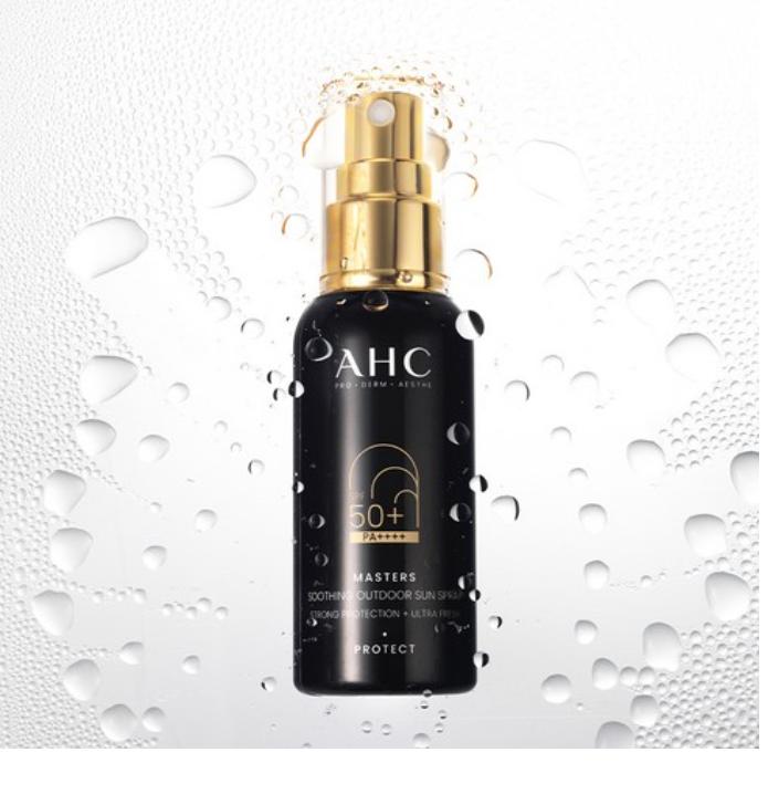 AHC Masters Soothing Outdoor Sun Spray SPF50+ PA++++ 55ml | Cooling & Hydrating UV Protection