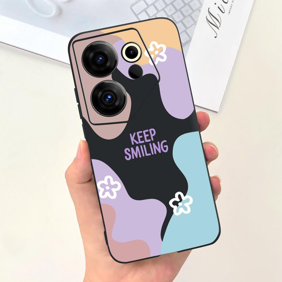Phone Cover For Tecno Camon 20 Pro 4G 5G Case Soft Silicone Love Heart Jelly Capa For Tecno Camon 20 Premier 20Pro Camon20 Funda