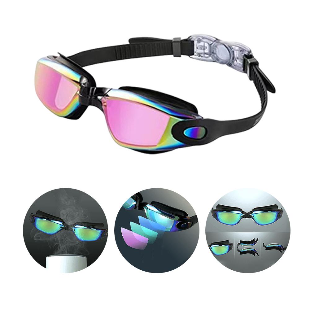 Adults Swim Goggles Anti Fog Swimming Goggles Adjustable HD Swim Glasses UV Protection Swimming Goggles for Swimmers