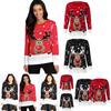 Unisex Men Women Christmas O-neck Knitted Sweater Cozy Retro Jumper Knitwear For Festive Days