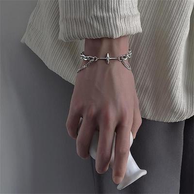 1 Pcs Fashion Hex Star Bracelet Female Collar Gothic Bracelet Youth Aesthetic Jewelry Hip Hop Party Bracelet YSX