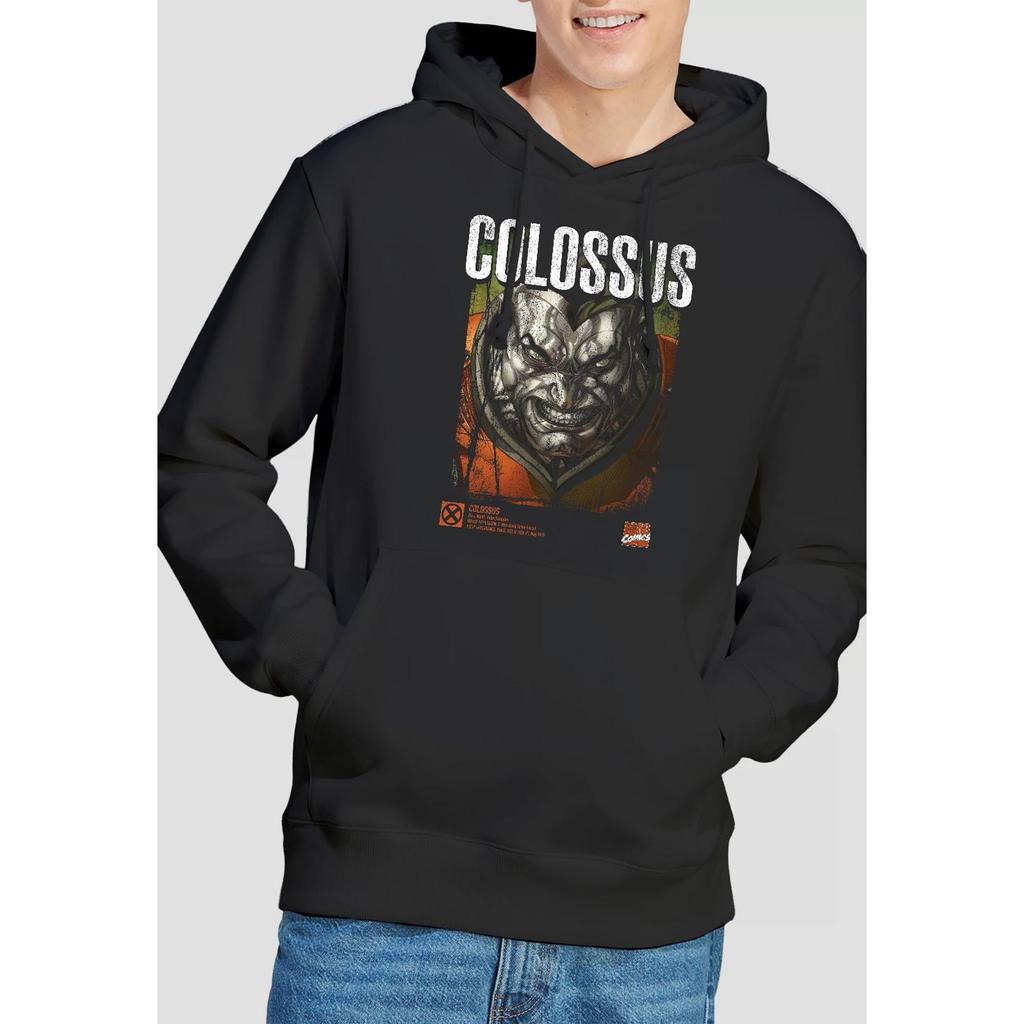 Marvel Mens X-Men Colossus Infographic Hoodie