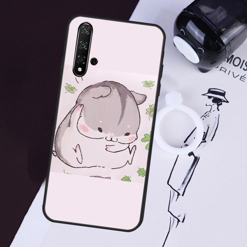 Rabbit Mouse Hamster Case For Huawei P40 P20 P30 Lite Nova 11i 8i 3i 9 10 SE 11 Pro 5T Y91 Y90 Y70 Y61 Y60 Cover