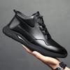 Men's Shoes 2025 New Trend Breathable Shoes Men's Leather Shoes Autumn and Winter Velvet Casual Shoes 2025