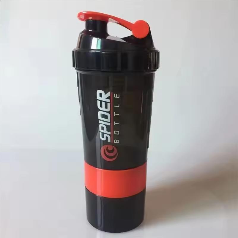 Shaker Cups Portable Protein Powder Shaker Water Bottles Outdoor Sports Milkshake Kettle Gym Fitness Mixing Shake Bottle