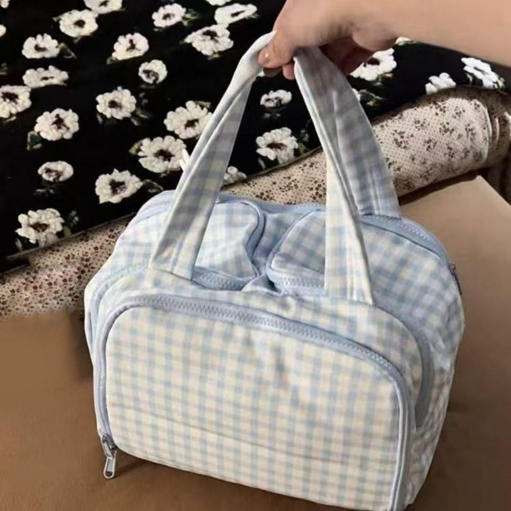 Zipper Closure Travel Toiletry Bag Double Side Open Women Cosmetic Tote  Unisex Toiletries