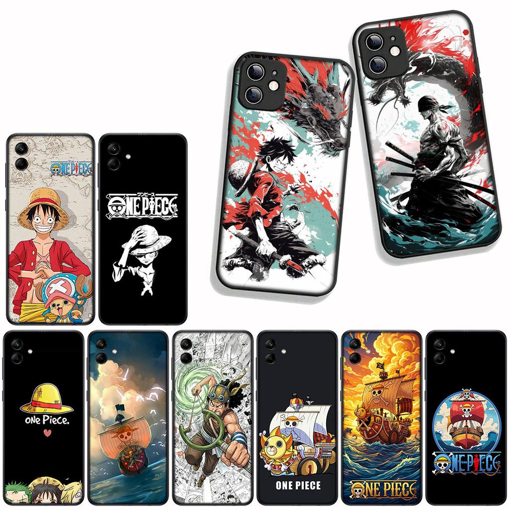 For Samsung Galaxy A07 A13 A12 A23 A50 A51 A52 A53 A70 A71 A72 A21S A04 Note 20 9 8 10 Case Cartoon Luffy Roronoa Zoro ONE PIECE