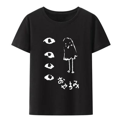 Oyasumi PunPun Modal Print T-Shirts Funny Anime Streetwear Camisetas Men Women Short-sleev Fashion Harajuku Cartoon Tee Shirt