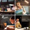 LED desk lamp desktop office gooseneck double head clip desk lamp study reading eye protection