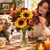 Realistic Appearance Faux Daisy Flowers Autumn Theme Fake Flower Decor  Hotel Decor