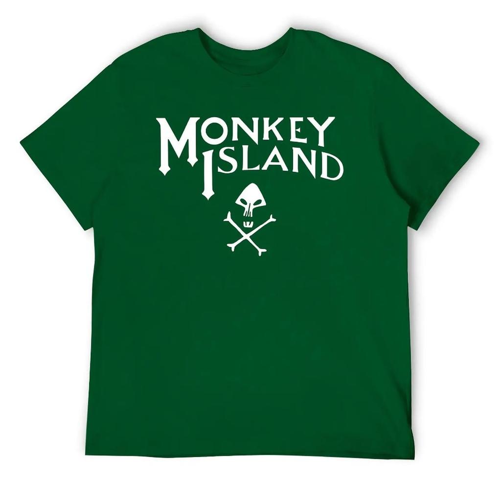 Monkey Island Classic Round Neck T-shirt Motion Tees Unique Funny Joke Fitness USA Size