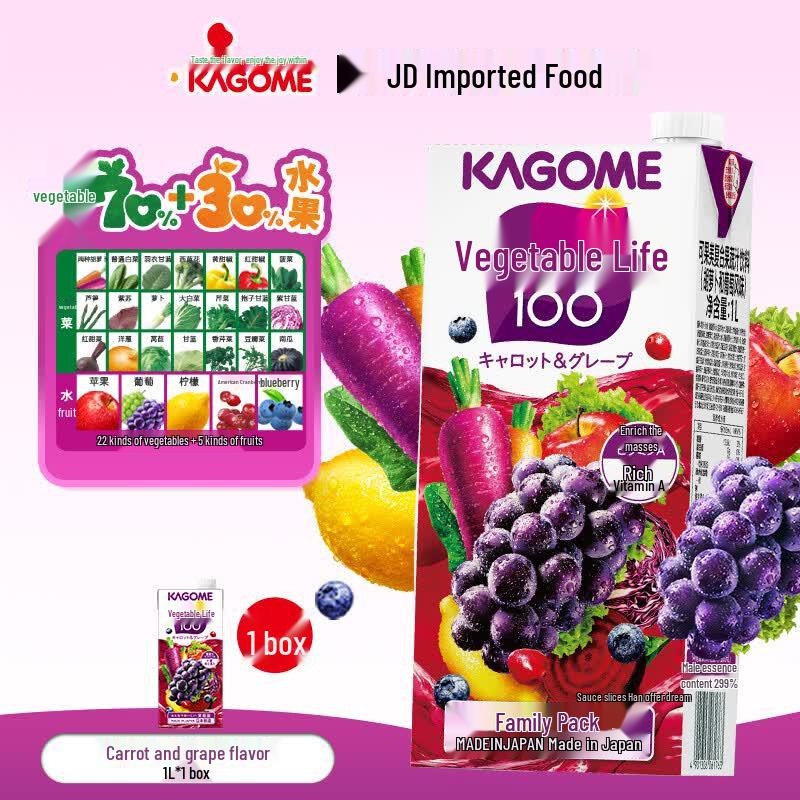 Kagome Yasai Seikatsu Fruit & Vegetable Juice