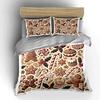 Christmas Gingerbread Candy Bedding Set Bedding set (1 duvet cover, 2 pillowcases, duvet not included)