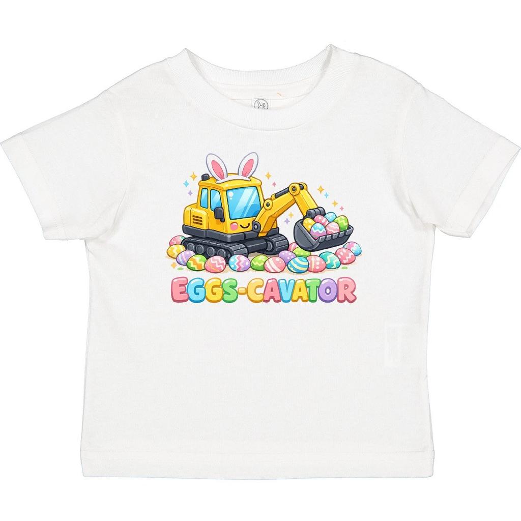 Inktastic Eggs-cavator Easter Bunny Excavator Baby T-Shirt Cute Holiday Infant