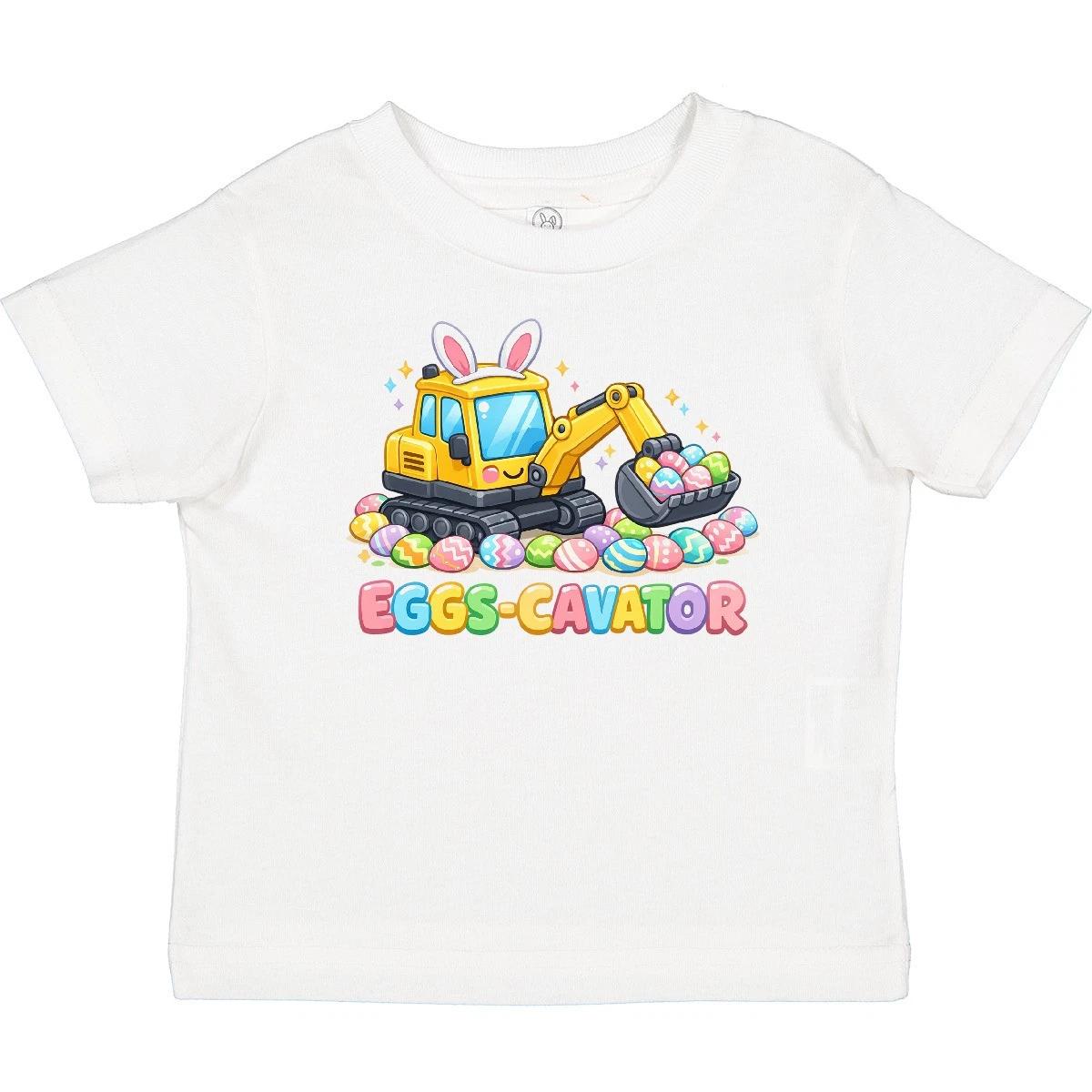 Inktastic Eggs-cavator Easter Bunny Excavator Baby T-Shirt Cute Holiday Infant 130
