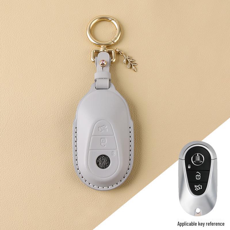 2022 Mercedes-Benz C260L Women’s Handmade Leather Key Cover for S-Class, C-Class, E-Class, GLC, AMG
