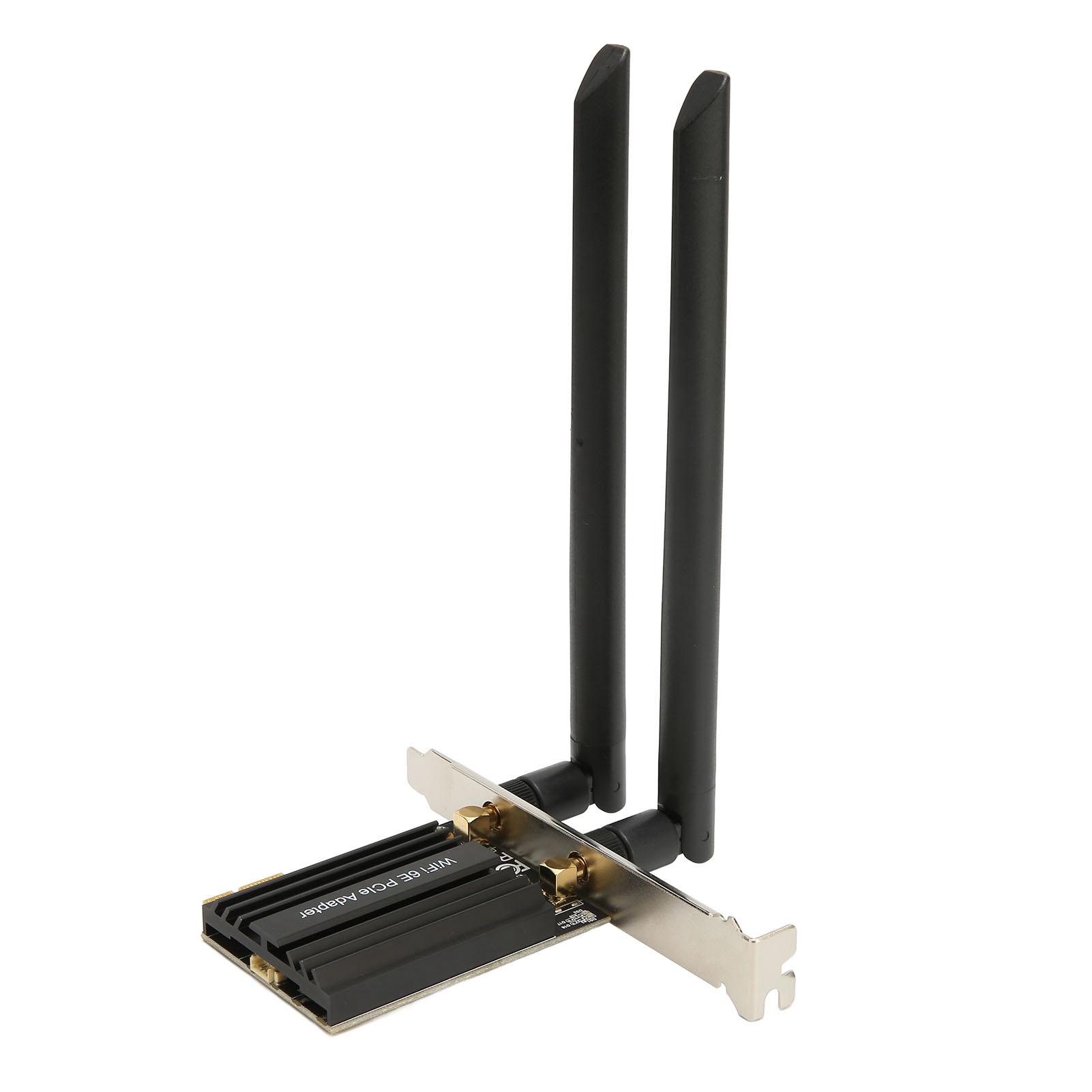 

WiFi Карта 6E Слот PCIE Bluetooth 5.2 5ГГц 6ГГц 2.4ГГц Високошвидкісна Безпечна Бездротова Мережева Карта для